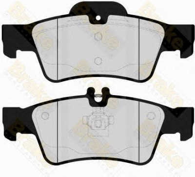 BRAKE ENGINEERING pa1635 -  Комплект тормозных колодок, дисковый тормоз
